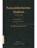 AUTOMOBILTECHNISCHES HANDBUCH, ERGÄNZUNGSBAND (DREIZEHNTE