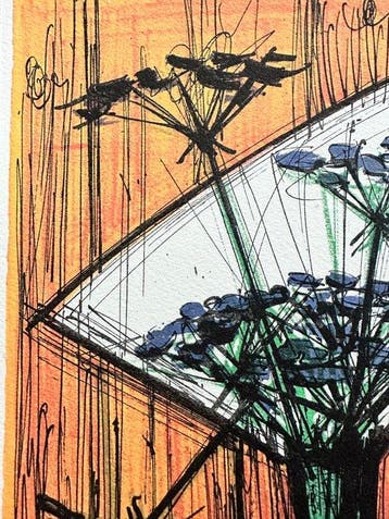 Bernard Buffet (1928-1999) - Les ombelles, Antiek en Kunst