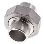 Union Connecteur droit 26.9mm Extrémité à souder Acier, Verzenden