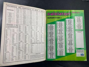 1991/92 Panini Complete Sticker Album Calciatori 1991-1992, Nieuw