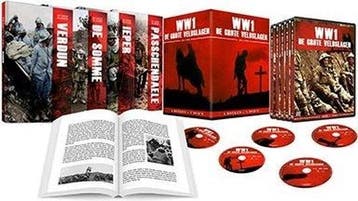 WWI: De Grote Veldslagen (4 boeken - 5 dvds) op DVD, Verzenden