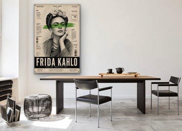 ERIC BRUMETTE - FRIDA KAHLO PAPER 5 - Toile L - LIMITED, Antiek en Kunst