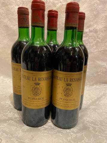 1978 Chateau La Renaissance - Bordeaux, Pomerol - 5 Flessen, Nieuw