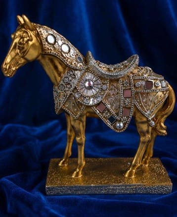 Gold Horse Figure, Elegant symbol of the Prosperity &