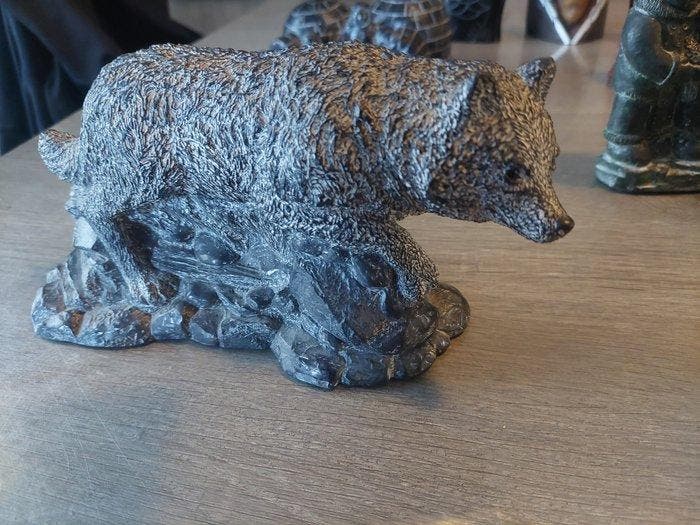 Jolin,wolf sculptures,nuvuk - Beeldje - Set van kleine en, Antiek en Kunst, Kunst | Niet-Westerse kunst