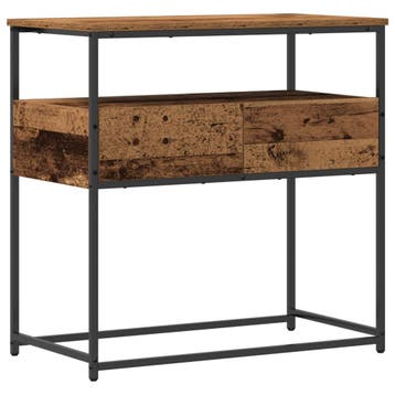 vidaXL Wandtafel Oud Hout 75 x 40 x 75 cm Bewerkt hout, Verzenden, Nieuw