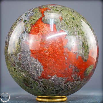 Zeldzame natuurlijke Draakbloedjasper Sphere- 3342.94 g