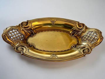 Art Nouveau/ Jugendstil - Kom - Messing - ca. 1900, Antiek en Kunst