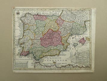Spanje - Portugal; M. Seutter / T.C. Lotter - Novissima et