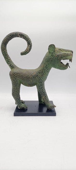 luipaard van het koninklijk hof - Hoera! - Nigeria (Zonder, Antiquités & Art, Art | Art non-occidental
