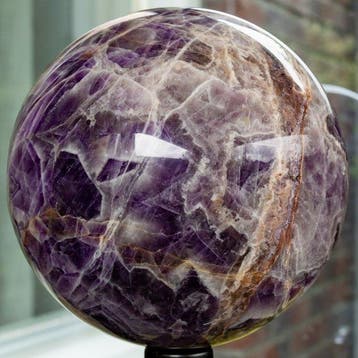 amethist Fine Polished Amethyst Sphere - Hoogte: 11.8 cm -