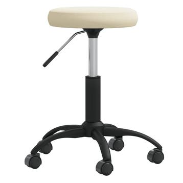 vidaXL Massagekruk fluweel crèmekleurig, Verzenden, Nieuw