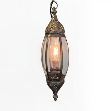 Plafondlamp - Metaal, Glas