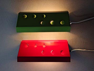 Lamp (2) - Metaal - Vintage wandlampjes