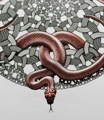 Maurits Cornelis Escher (1898-1972) - Serpents, Antiek en Kunst