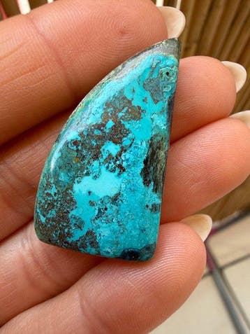 Turquoise Echt juweel! Topkleur Neishabour turkoois 36,75