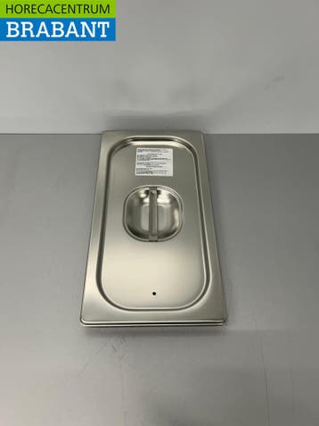 RVS Gastronorm Deksel GN Deksel 1/3 GN Met silicone, Ophalen of Verzenden