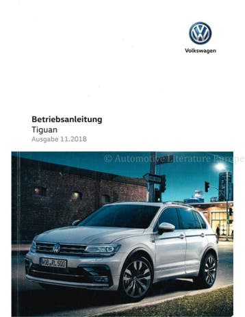 2019 VOLKSWAGEN TIGUAN INSTRUCTIEBOEKJE DUITS