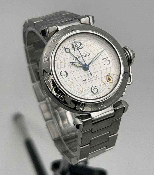 Cartier - Pasha Meridian GMT Automatic - W31029M7 - Unisexe, Bijoux, Sacs & Beauté, Montres | Hommes