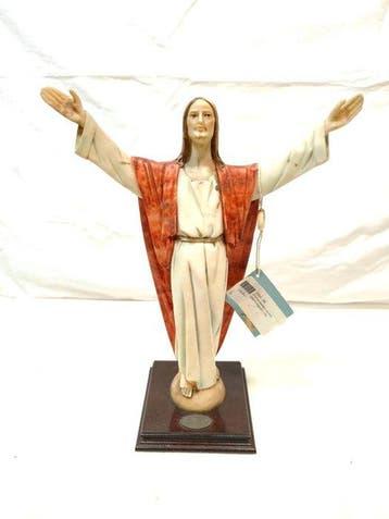 Santini - sculptuur, Sublime riproduzione Cristo risorto, Antiek en Kunst