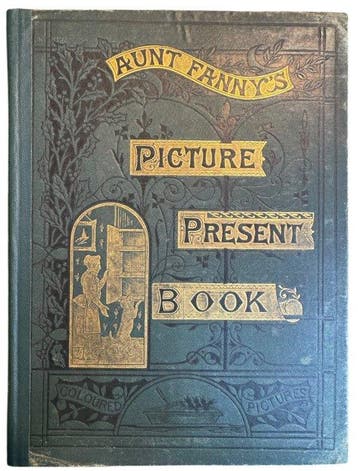 Various - Aunt Fannys Picture Present Book - 1859, Antiquités & Art
