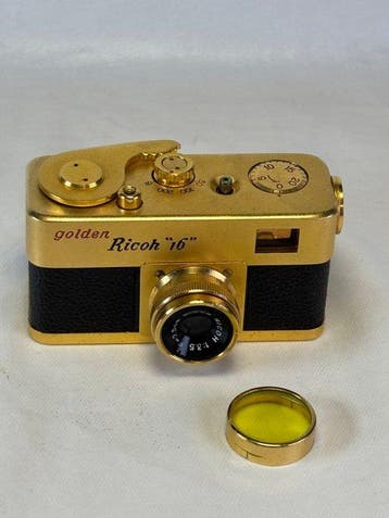 Ricoh Golden Ricoh 16 + case ( 1957 ) Subminiatuur camera, Nieuw