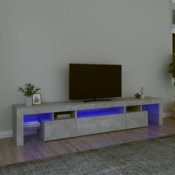 vidaXL Tv-meubel met LED-verlichting 215x36,5x40 cm, Verzenden