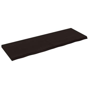 vidaXL Wandschap behandeld massief eikenhout donkerbruin, Huis en Inrichting, Verzenden, Nieuw