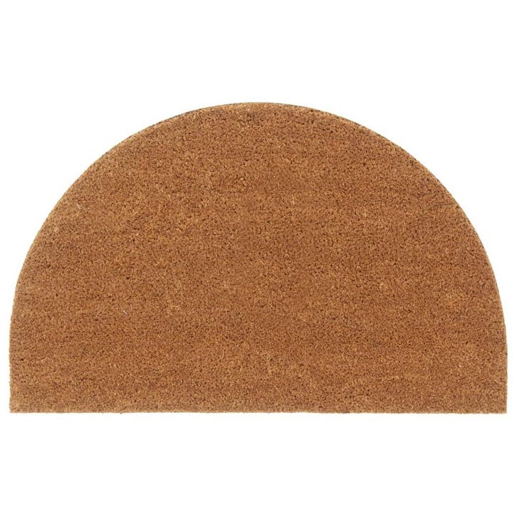 vidaXL Deurmat halfrond 50x80 cm getufte kokosvezel naturel, Jardin & Terrasse, Paillassons, Envoi
