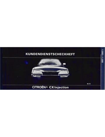 1978 CITROËN CX INJECTION GARANTIE & ONDERHOUD DUITS, Ophalen of Verzenden