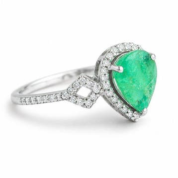 Zonder minimumprijs - Ring Platina - 2.80ct. tw. Smaragd -, Nieuw