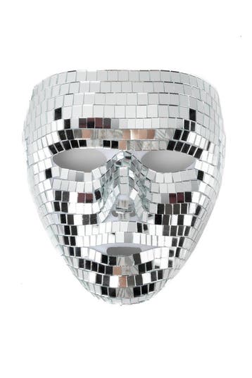 KIMU® Discobal Masker Gezicht Vrouw Spiegeltjes Disco Spiege, Ophalen of Verzenden, Nieuw