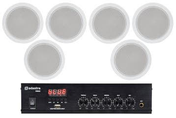 Adastra Wachtkamer Installatie 3 6x 100V Luidsprekers +, Nieuw