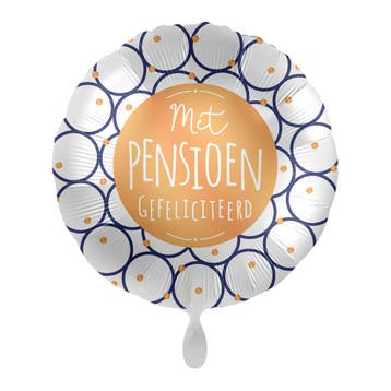 Helium Ballon Met Pensioen Gefeliciteerd!, Hobby & Loisirs créatifs, Verzenden