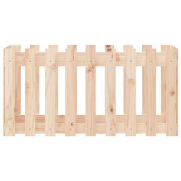 vidaXL Plantenbak verhoogd met hekontwerp 100x50x50 cm, Verzenden