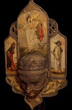 Carnavalsmasker - stile Bauta, dipinti di personaggi della, Antiek en Kunst