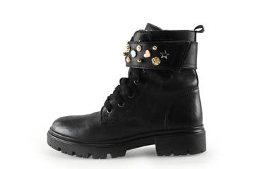 Nelson Veterboots Meisjes in maat 31 Zwart, Verzenden, Schoenen