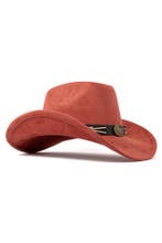Cowboyhoed Roestbruin Gevlochten Band Rode Cowboy Western Ho, Ophalen of Verzenden, Nieuw
