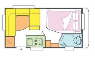 Caravelair Antares 420, Fietsenrek, Tot en met 4, Omvormbare zithoek