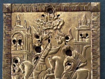 Icône - Saint-Georges et, Démétrios de Thessalonique - Bois,