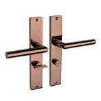 Lusso geveerd op schild wc 63/8 PVD glanzend brons - deur..., Ophalen of Verzenden, Nieuw, Overige materialen, Klink of Kruk