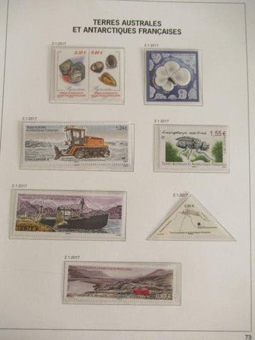 TAAF 2017 - Collection de timbres paraissant complète dans, Gestempeld