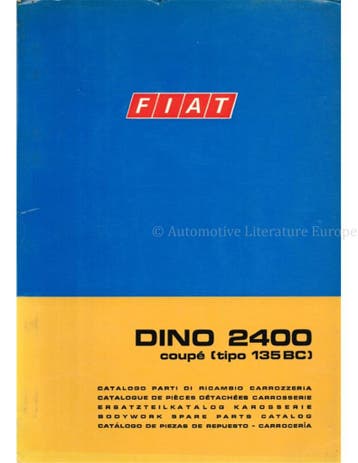 1969 FIAT DINO 2400 COUPE (TIPO 135BC) CARROSSERIE