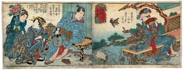 Keisai Eisen - 53cm Wide - A Grand Shunga Panorama - Konote