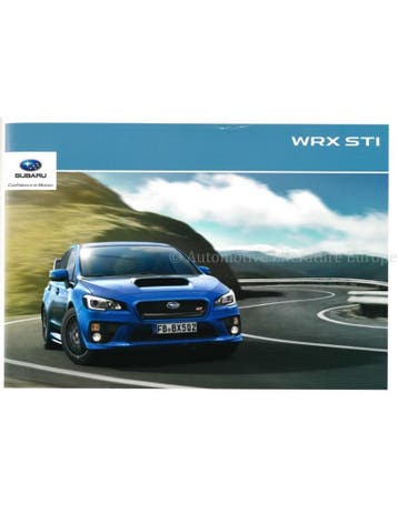 2015 SUBARU WRX STI BROCHURE DUITS, Ophalen of Verzenden, Nieuw