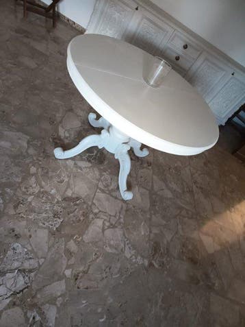 Tafel - Hout - witte houten tafel