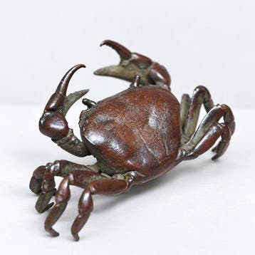 sculptuur, bronze Crab - 4 cm - Brons