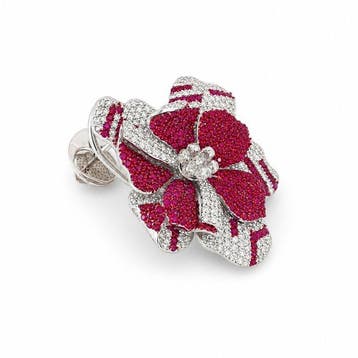 Boucles doreilles cocktail - 18 carats Or blanc - 10.80ct.