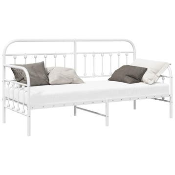 Stalen Dagbed 75x190cm - Tweede kansje: bespaar 41%!, Huis en Inrichting, Slaapkamer | Slaapbanken, Eenpersoons, Verzenden, Wit