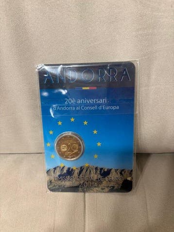 Andorra. 2 Euro 2014/2016 (2 coincards) (Zonder